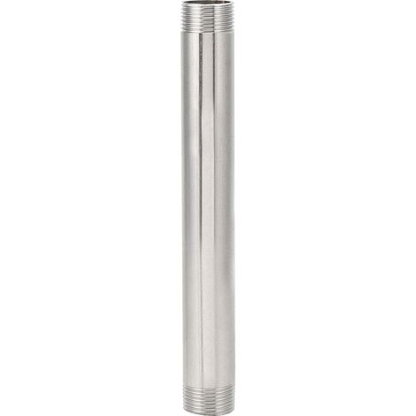Edelstahl-rohrverschraubungen, Außengewinde-rohrnippel-adapterverbinder, 7,9 Zoll (g3/4) Länge