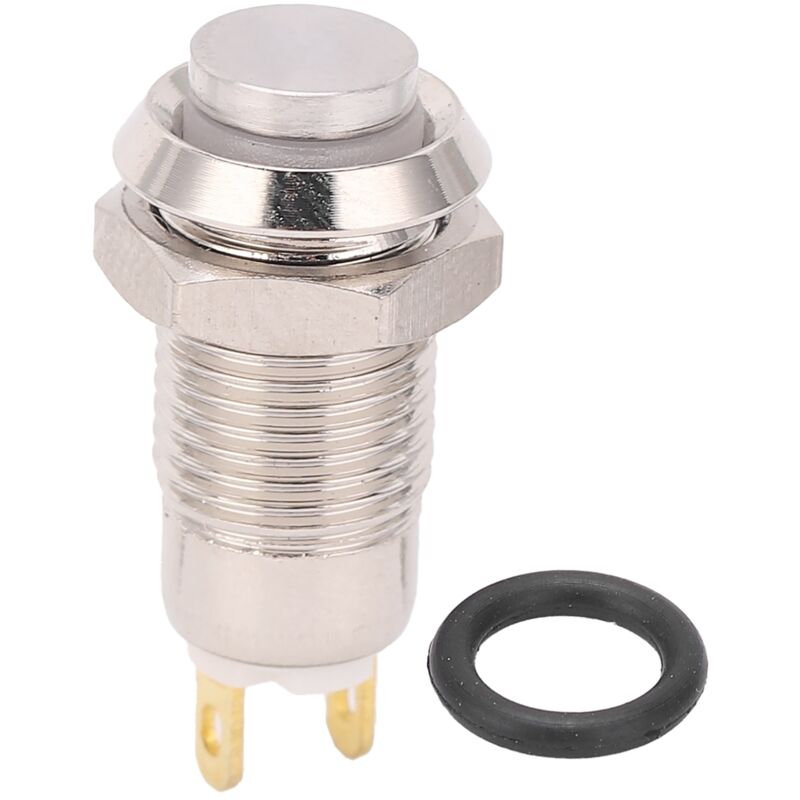 8-mm-metall-druckknopfschalter, Wasserdichter 3-v-startschalter Mit Selbstverriegelung (ohne Beleuchtung)