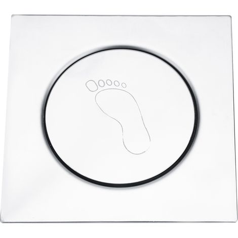 Fußbetätigter Bodenablauf Aus Edelstahl Für Badezimmer, Toilette, Garage, Keller (2)