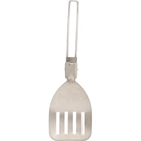 Klappbarer Edelstahlspatel Mit Verriegelungsmechanismus, Leichter Und Tragbarer Klappspatel Für Speisen, Ideal Zum Campen Und Kochen Im Freien