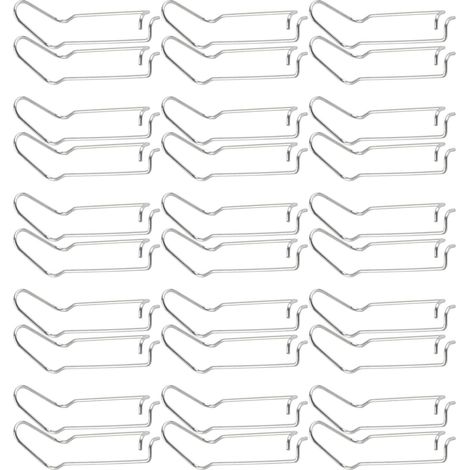 Pflanzenstützclips Aus Edelstahl, 30 Stück, Federclips Für Gewächshäuser, Für 16 Mm Durchmesser