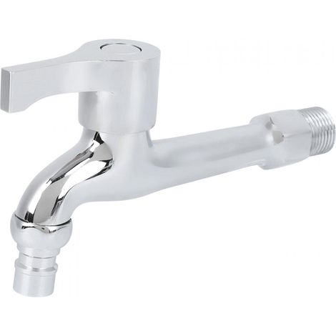 Schnell Öffnender Wasserhahn, G/2 Zoll, Kupfergalvanisiert, Einzel-kaltwasserhahn, Waschmaschinenhahn Für Den Hausgebrauch In Küche, Bad (lange Ausführung 4923)