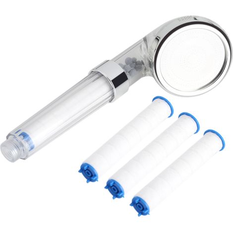 Handbrause-set Mit Negativ-ionen-technologie Und Wassersparfunktion Für Das Badezimmer, Inklusive 3 Filtern
