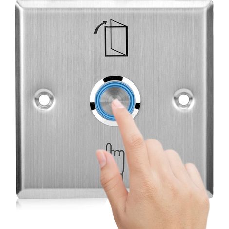Türöffner-druckknopf, Türöffnerschalter Aus Edelstahl Mit Kontrollleuchte, Notentriegelungsknopf Für Türzugangskontrollsysteme