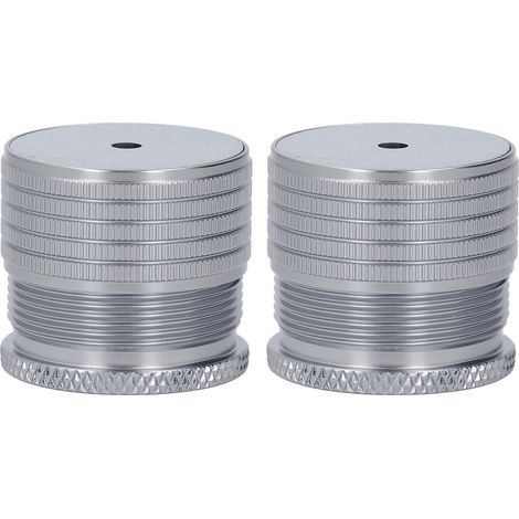 Set Mit 2 Verstellbaren Möbelfüßen, Höhe 23-37 Mm, Robust, Tragfähigkeit 50 Bis 500 Kg, Für Bett, Sofa Oder Tisch (spacegrau)
