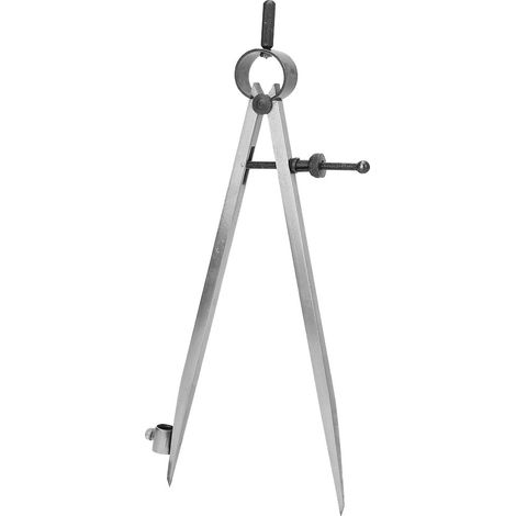 Lederzirkel Mit Abgeschrägten Spitzen, 20 Cm, Arretierbarer Metallzirkel, Drehwerkzeug Für Leder- Und Holzbearbeitung