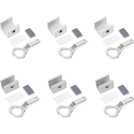 Verstellbare Fensterverriegelung Aus Aluminiumlegierung, 6-teilig, Sicherheits-schieberiegel, Anschlagbeschläge, Zubehör