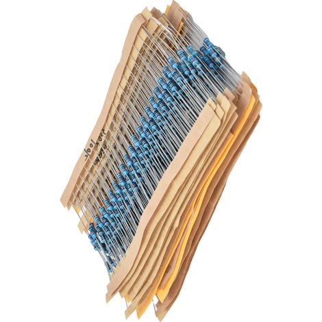600 Metallfilmwiderstände, 30 Werte, 10 Ω–1 Mω, 1/4 W, 1 %, Verschiedene Widerstände Für Diy-projekte