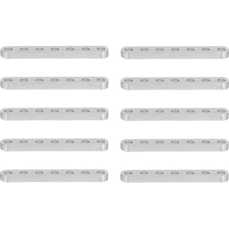 10 Stück Flache, Gerade Aluminium-befestigungswinkel 4x8 Mm Für Robotertechnik-ausrüstung 3102-0007-0056