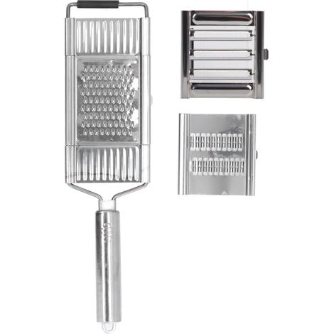 3-in-1 Edelstahl-obstreibe, Rostbeständig, Rutschfester Gemüseschneider, Scharfes Küchenutensil