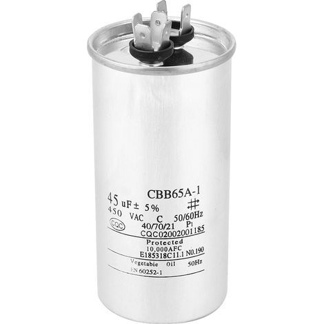 Cbb65 45µf 450v Kondensator Aus Aluminiumfolie Für Klimaanlagenkompressor-anlasser