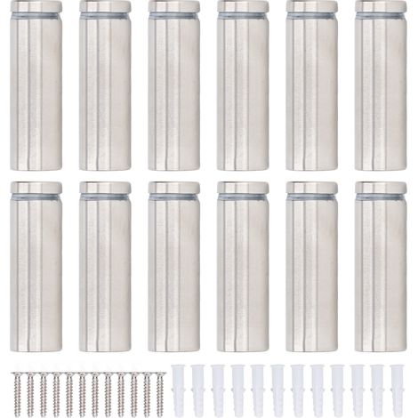 19x60mm Werbeschrauben-set, 12 Sets Edelstahl-glasbefestigungsmaterial Für Acryl-fotorahmen