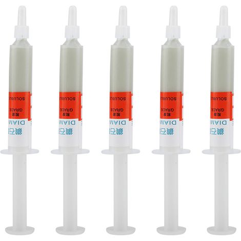 5-teiliges Set Diamant-schleifpolierpaste, Schleifnadelrohr W1.0 8000 Körnung