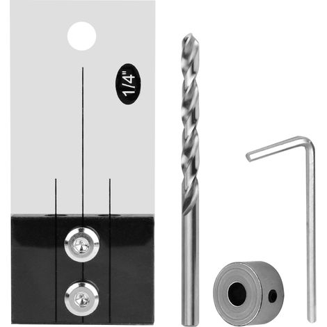 Taschenlochbohrlehre, Stufenbohrer-set, Dübelbohrlehre, Positionierhilfe, Holzbearbeitungswerkzeug