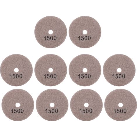 10 Stück 3-zoll-schleifscheiben, Polierpads, Diamant, Marmor, Beton, Steine, 1500er Körnung