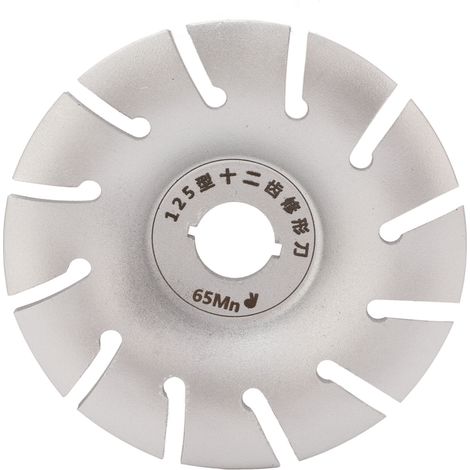 125 Mm Edelstahl 12t Holzbearbeitungsscheibe Formscheibe Winkelschleifer Zubehör Silber