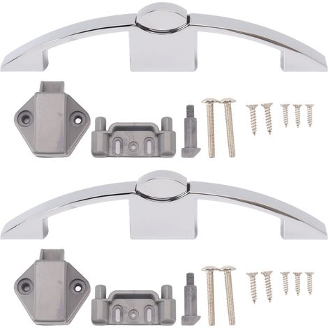 Sätze Druckknöpfe, Schrankschloss, Schrankknopf Mit Griff Für Wohnmobil, Boot, 128 Mm Lochabstand (chrom)