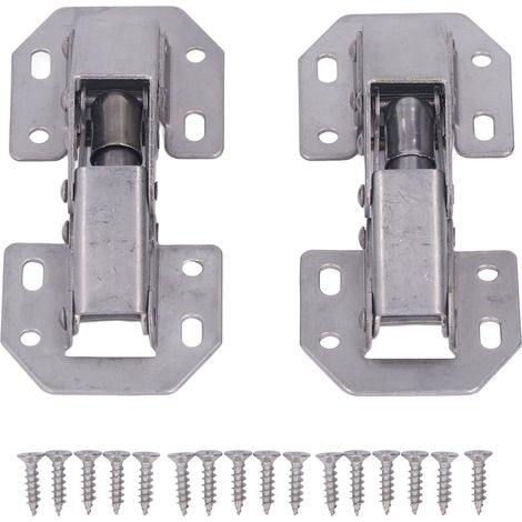 Scharniere Aus Zinklegierung, 2 Sets À 4 Zoll, Kein Bohren Erforderlich, Brückenscharniere Für Kleiderschrank- Und Schranktüren