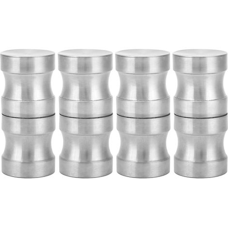 Duschtürgriff Aus Edelstahl 304 Mit Glaseinsatz, 4 Sets Zugknöpfe, Badezimmerarmaturen, Zubehör