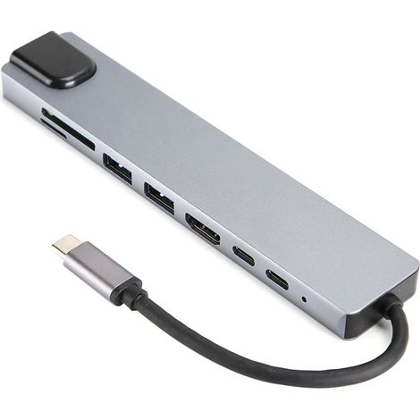 8-in-1-usb-c-schnittstelle Zu Usb 3.0-hub Hdmi Rj45 Ethernet Mini Sdtf Otg-adapter