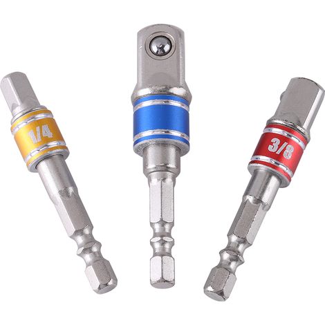 Verschleißfester 1/4-zoll-sechskant-steckschlüsseladapter Aus Chrom-vanadium-stahl, Adapter Für Schlagfeder-kugellager-schraubendreher