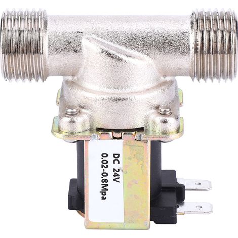Dc24v G1/2 Nc Messing-elektromagnetventil, Normalerweise Geschlossener Wassereinlass