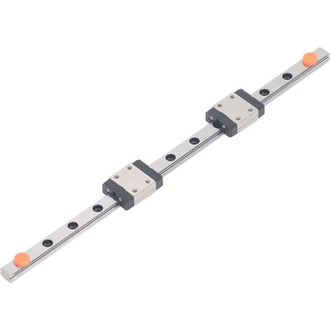 Linearführungsschiene Mgn7c, Hohe Präzision, 4-punkt-kontakt, Leichtgängiger Lauf, Gleitschiene Mit 2 Gleitstücken, 200 Mm / 7,87 Zoll