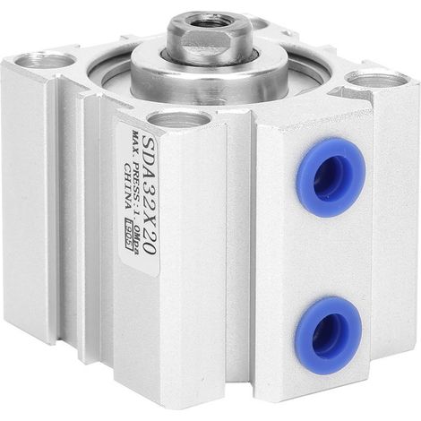 Sda32 Schlanker Luftzylinder Aus Aluminiumlegierung, Doppeltwirkende Pneumatische Komponenten Sda32x10/sda32x15/sda32x20