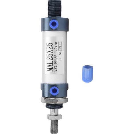 Mal 25 Mm Einfachwirkender, Doppeltwirkender Mini-pneumatikzylinder Aus Aluminiumlegierung (25 Mm Hub)