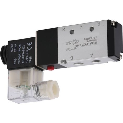 Pneumatisches 2-wege-magnetventil, Verschleißfest, Aus Aluminiumlegierung, Ersatzteil 4v210 06 Ac220v