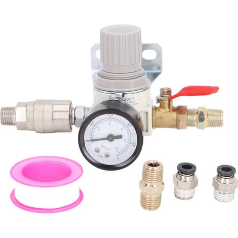 1/4-zoll-npt-druckregler Für Druckluftkompressoren Mit 0-1-mpa-manometer Für Druckluftwerkzeuge