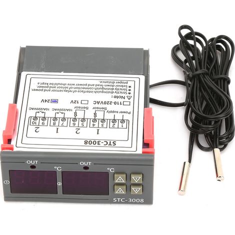 Stc-3008 Dual-display-ntc-sondensensor, Digitaler Temperaturregler (dc24v)