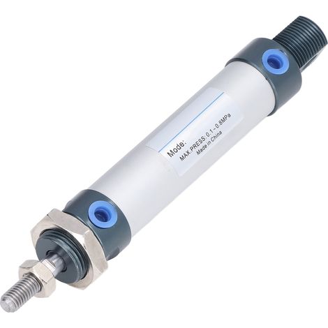 Mini-pneumatikzylinder, 20 Mm Bohrung, Doppeltwirkend, 0,1–0,8 Mpa, Aluminiumlegierung, Mal20 X 50 Mm Hub