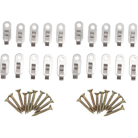 20 Schraubhaken Für Lichterketten, Geeignet Für Den Außenbereich, Z. B. Für Weihnachtsfeiern, Mit Leicht Abnehmbaren Kabeln Und Kompatibel Mit Verschiedenen Lichterketten
