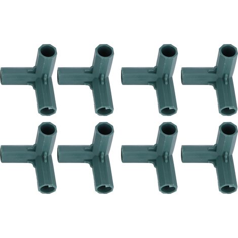 Stück 3-wege-pflanzenstützverbinder Aus Kunststoff, Gängiges Gewächshauszubehör, Gartenrankpfähle
