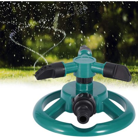 Wassersprenger, 360° Drehbares Sprengersystem Mit 3 Düsen Für Garten- Und Balkonbewässerung (eu-stecker)