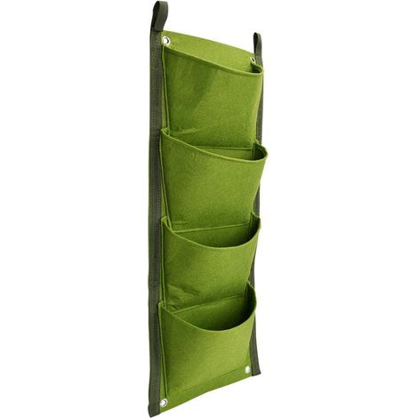 Vertikaler Wandpflanzkasten Mit 4 Fächern, Ideal Zum Aufhängen Von Pflanzen Für Zuhause, Büro Und Garten
