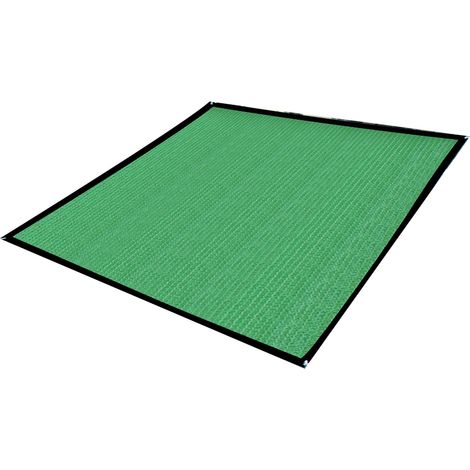 Quadratisches Grünes Sonnensegel, Verstärkt, Atmungsaktiv, Für Den Außenbereich, 2x2m, 14 Befestigungspunkte