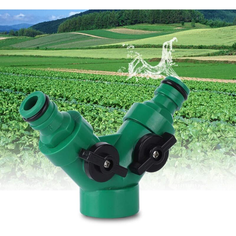 Schlauchverteiler, Gartenwasserhahnadapter, Zweiwege-schlauchverteiler Mit Ventil