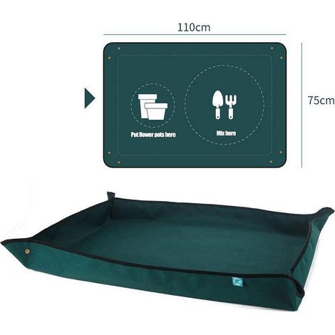 Pflanzmatte, Wasserdichte Topfmatte Für Den Innenbereich, Arbeitsmatte Für Bonsai, Umtopfen Von Sukkulenten, Gartengeräte (3)