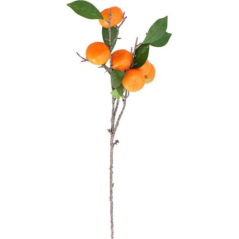 Kumquat-mandarinenzweig, Realistische Künstliche Fruchtaccessoires Mit Grünen Blättern Für Dekorative Frucht-blumen-arrangements (z)