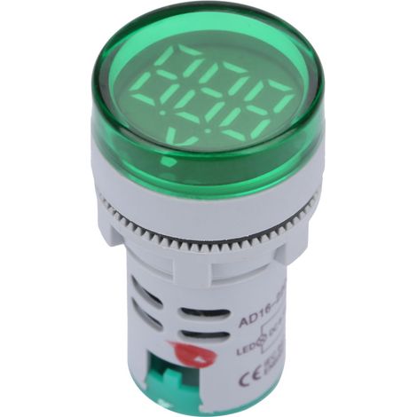 Led-voltmeter, Lichtsignal, Digitalanzeige, Gleichspannungsanzeige, Rundlampentester (grün)