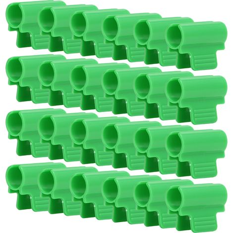 24-teiliges Set Mit Einköpfigen Gewächshausclips, Vliesabdeckung, Tunnelbogen, Insektenschutzgitterclips, Schattierfolie Für Gartenhäuser, Netzstangenclips, 19 Mm
