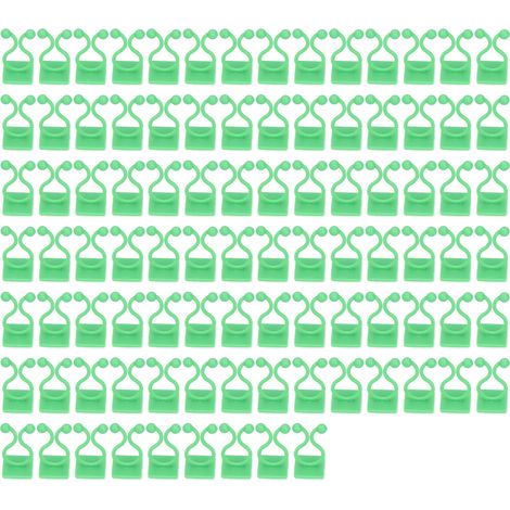 Wandmontierte Pflanzenclips Für Kletterpflanzen, 100 Stück, Rankenclips, Selbstklebende Astclips, Grüne Pflanzenclips