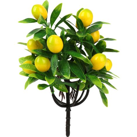 Kumquat-zitrone Im Topf, Künstliche Zitrone Im Blumentopf, Künstliche Zitroneneinsätze, Blumenarrangement Für Zuhause, Bürodekoration (2)