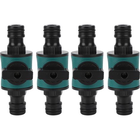 4-teiliger, Auslaufsicherer, Wasserdichter Doppelschlauchadapter Aus Kunststoff Für Bewässerungssysteme
