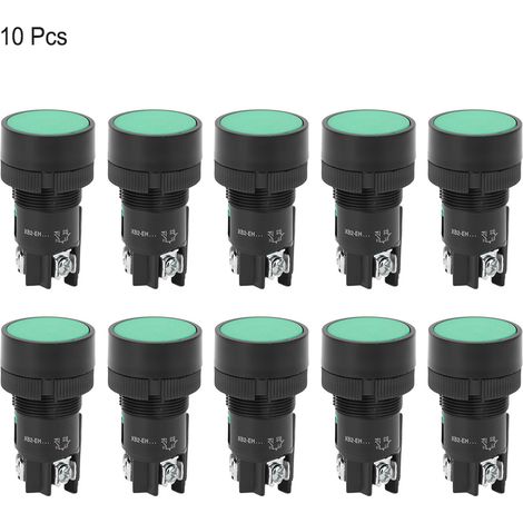 Xb2 Eh Drucktaster, 660v 10a Seriensteuerschalter, Selbstverriegelnder Taster (grün Eh135), 10 Stück
