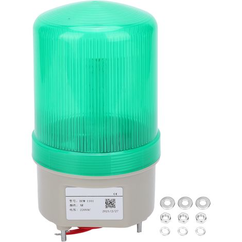 Berm Led-blinkwarnleuchte, Alarmanlage, Notleuchte, 220 V Ac, Bem-1101, Grün