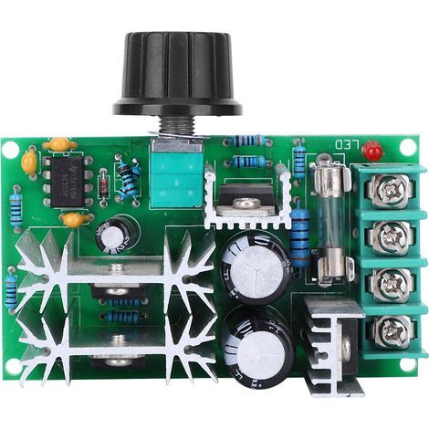 Drehzahlreglermodul Für Gleichstrommotoren, Pwm-leistungsregler, 12v/24v/36v/48v 20a Lüfter