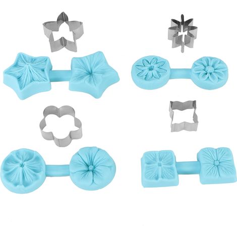 Silikon-fondant-schokoladenform, Backutensilien, Küchenzubehör Mit Ausstecher, 4er-set